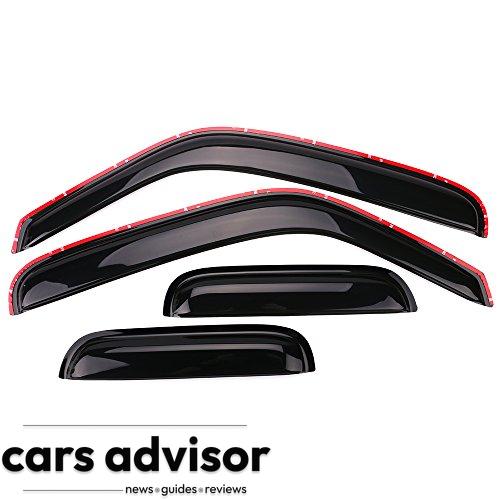 IKON MOTORSPORTS in-Channel Window Visor Compatible with 1999-2011 ...