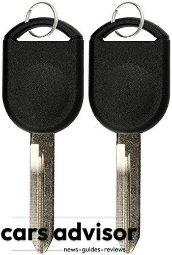 KeylessOption Replacement Uncut Ignition Chipped Car Key Transponde...