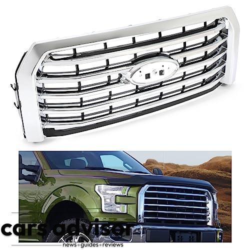 KUAFU Front Bumper Grille Compatible with 2015-2017 Ford F-150 Repl...