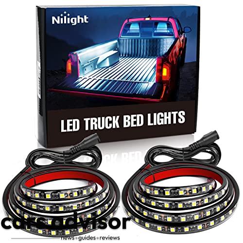 Nilight - TR-05 2PCS 60 Inch 180 LEDs Bed Strip Kit with Waterproof...