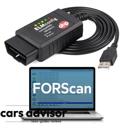 OHP ELMconfig FORS-CAN ELM327-based OBD2 to USB Programming Cable...