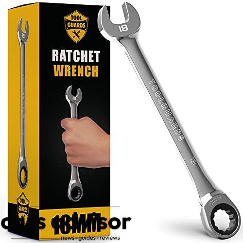 TOOLGUARDS 18mm Wrench SLIM DESIGN Ratchet Wrench...