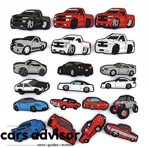 UNN Shoe Charms Lovely Cars Shoes Decorations for Kids Girl Boys Ad...