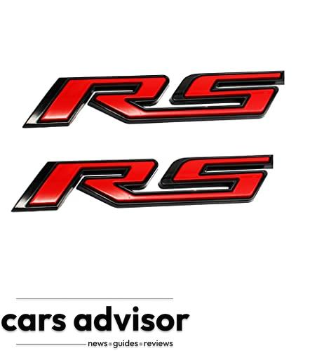2Pcs New cab RS Emblem Letters Decal Sticker 3D Logo Badge (Black r...