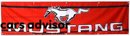 DAOOPS of Ford Flag Mustang car racing Banner 2x8Ft...