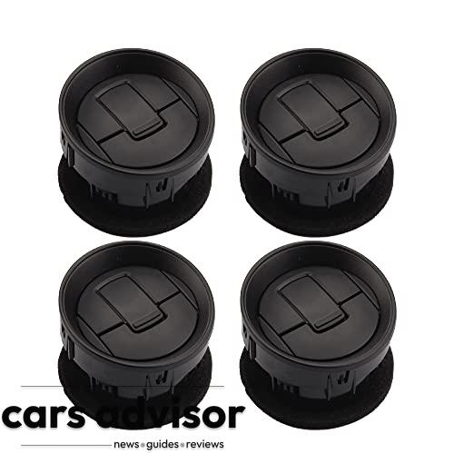 Dasbecan 4pcs Lacquer Black Dashboard Air Conditioning AC Heater Ve...