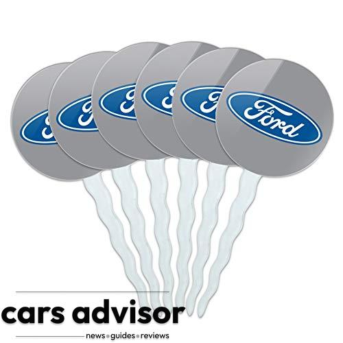 Ford Motor Company Blue Oval Logo Cupcake Picks Toppers Decoration ...