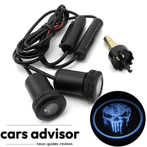 iNewcow Cool Pale Skull Ghost Devil Car Door LED Projector Light Co...