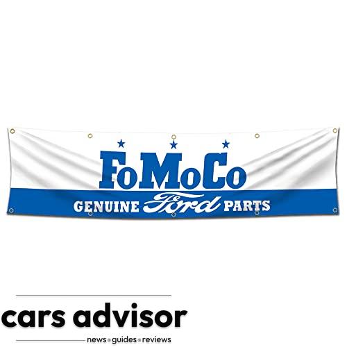 KasFlag FoMoCo Genuine Ford Parts Banner Flag 2x8 Feet (150D Poly H...