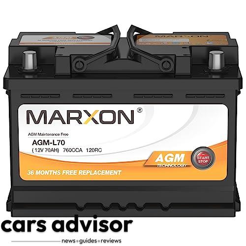 MARXON Group 48 H6 L3 Start and Stop Car Battery 12v 70AH 760CCA AG...