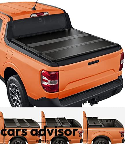 TIPTOP Tri-Fold Hard Tonneau Cover Truck Bed FRP On Top for 2022-20...