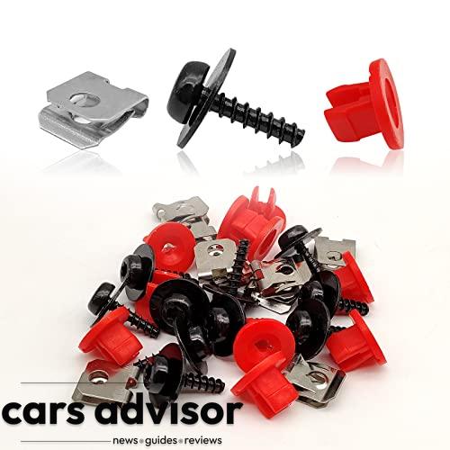 30pcs Engine Splash Shield Guard Undertray Cover Screws Bolt Nut Cl...