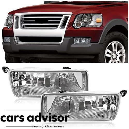 HECASA Fog Light Pair Compatible with 2006-2010 Ford Explorer | Exp...