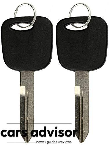 KeylessOption Replacement Uncut Ignition Chipped Car Key Transponde...