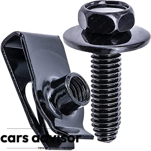 Rexka 20 Sets M6-1.0 Extruded U Nuts & Body Bolts Kits for GM Ford ...