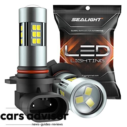 SEALIGHT H10 9145 9140 LED Fog Light Bulbs, 6000K Xenon White, 27 S...