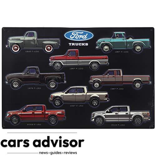 Open Road Brands Ford Trucks Collage Embossed Metal Sign - Vintage ...