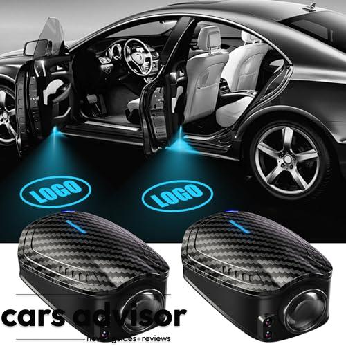 SPOBODY 2PCS Car Door Light Projector Wireless Car Door Projector R...